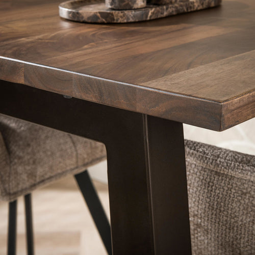 Giga Meubel Bartafel Edge Pure - Bruin Hout - 147x80x92cm