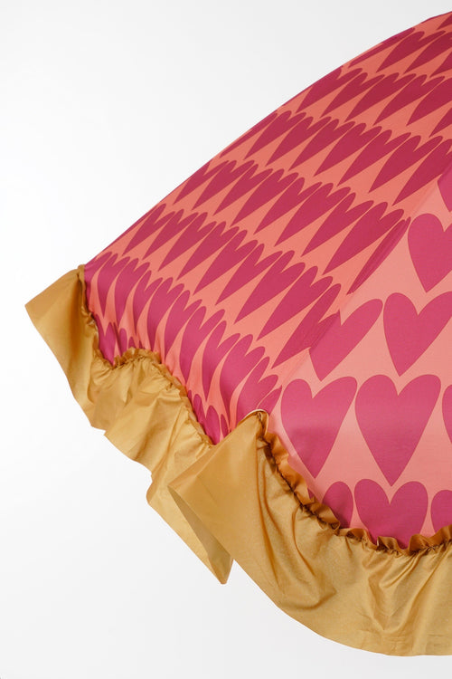 Mica Decorations Heart Parasol - H238 x Ø220 cm - Roze - vtwonen shop