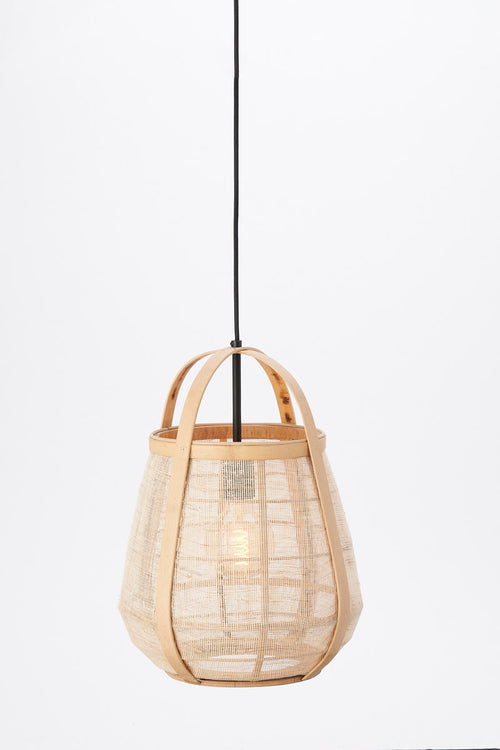 Light & Living hanglamp  - bruin - 32x32x44 cm