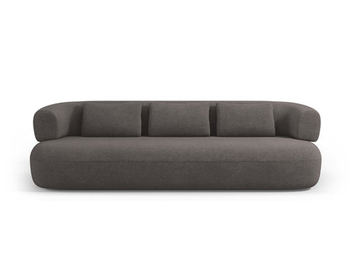 Micadoni Bank Jenny 4-zits, boucle, grijs - 90x226x73cm