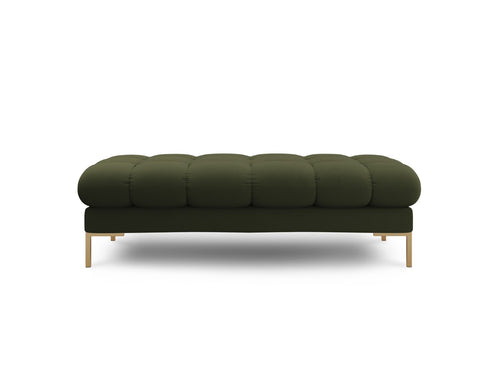 Cosmopolitan Design Bank Bali 2-zits, structurele stof, groente - 62x133x40cm