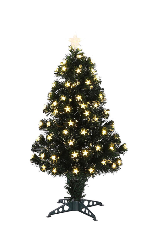 Luca Lighting Mercury Kunstkerstboom met Fibre Optic Verlichting - H90 x Ø40 cm - Groen - vtwonen shop