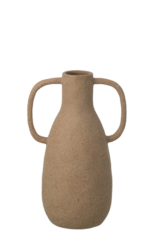J-Line vaas Jodi - steengoed - taupe - small