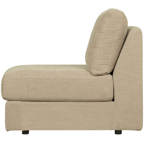 vtwonen 1-zits bank element zonder arm Family - Polyster - Zand - 85x90x98