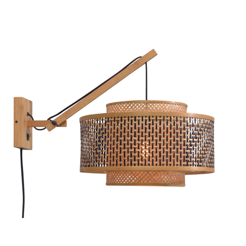 GOOD&MOJO wandlamp Andes - bruin - Ø50cm - vtwonen shop