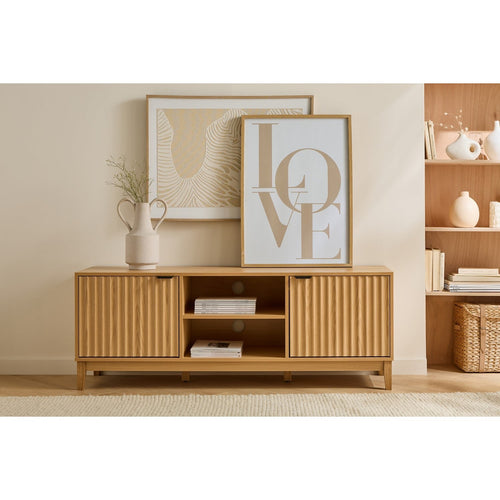 Calicosy - BOLOGNE TV-meubel - Licht hout - 40x140x52 cm