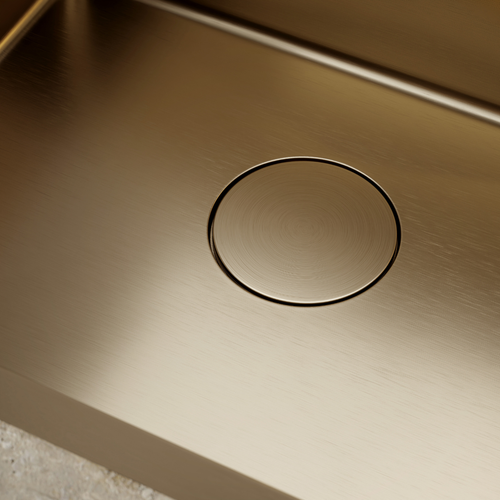 LOMAZOO Spoelbak Keuken Supreme - 50 x 40 cm - Goud - RVS