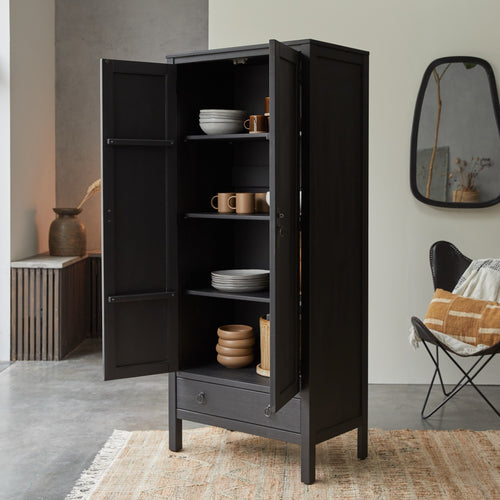 Tikamoon Thaki Black - Kast van wenge - Zwart - vtwonen shop