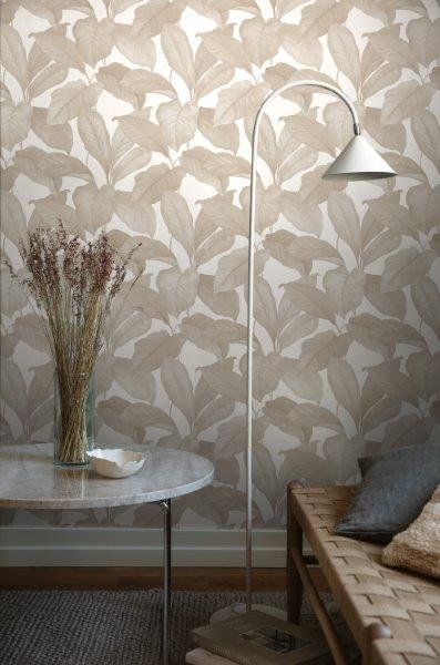 Borastapeter behang bladeren beige - 53 cm x 10.05 m - 660531 - vtwonen shop