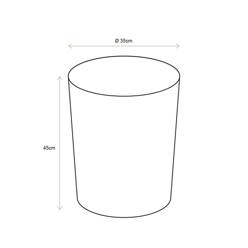 vtwonen Bijzettafel - Tafeltje Rond - Koffietafel - Parelmoer Meubel - Metaal - 35x45cm - vtwonen shop