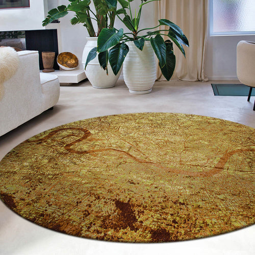 Louis De Poortere vloerkleed Green Meadows - groen - 240x240cm - vtwonen shop