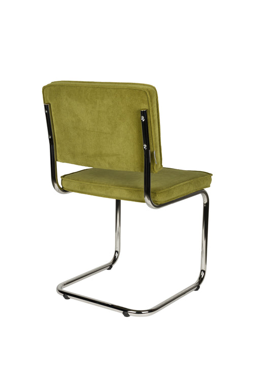 Zuiver Ridge Rib Stoel Groen - Set van 2 - vtwonen shop