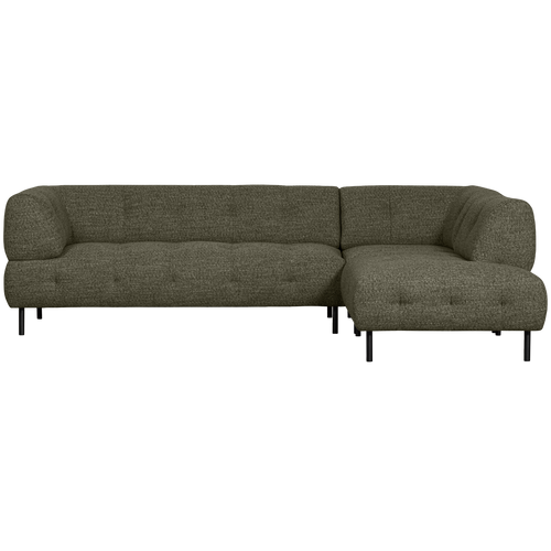 WOOOD hoekbank rechts Lloyd - Polyester - Groen - 77x267x91/205 - vtwonen shop