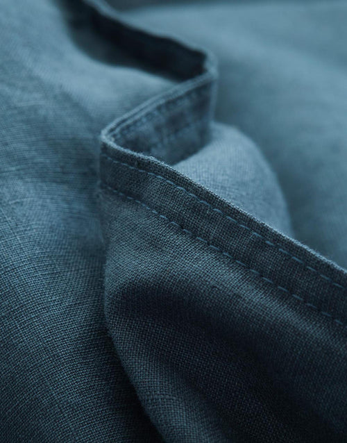 Marc O'Polo Valka dekbedovertrek - Tweepersoons – 200x200/220 cm - Indigo blauw