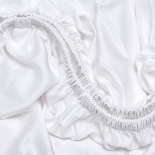 Coco & Cici - Tencel Sateen Hoeslaken 90 x 210 cm - 1 Persoons Beddengoed - Lyocell - Elastiek Rondom - Wit - Extra Zacht - vtwonen shop