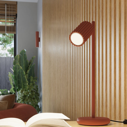 Sollux Lighting Wandlamp KARBON 30 rood oker - 6,5x8,5x30cm