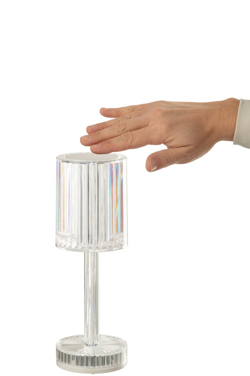 J-Line tafellamp Dimbaar - polyester - transparant