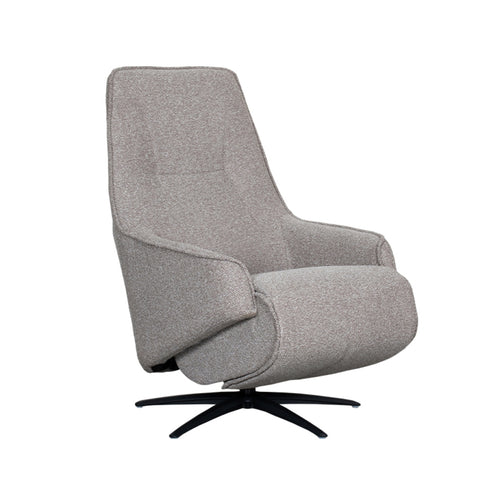 LABEL51 Fauteuil Odense Elektrisch - Grijs Bouclé - Draaibaar