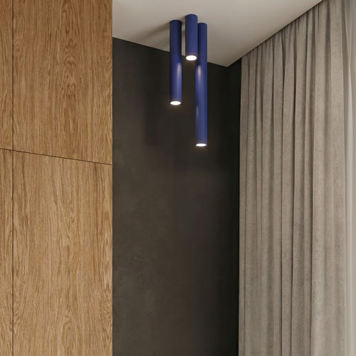Sollux Lighting Plafondlamp LAGOS 20 ultramarijn - 6x6x20cm