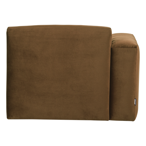 WOOOD 1-zits bank arm links Mojo Base - Velvet - Honinggeel - 74x105x97