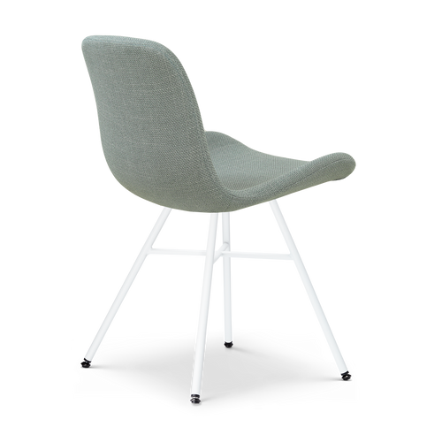 Nolon Noa-Fé eetkamerstoel saliegroen - wit onderstel - vtwonen shop