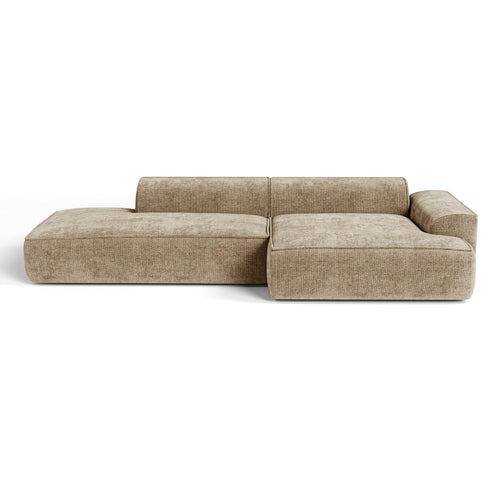 Premium Interiors - Rechthoekige hoekbank HANA - fluweel weefsel mol 300cm