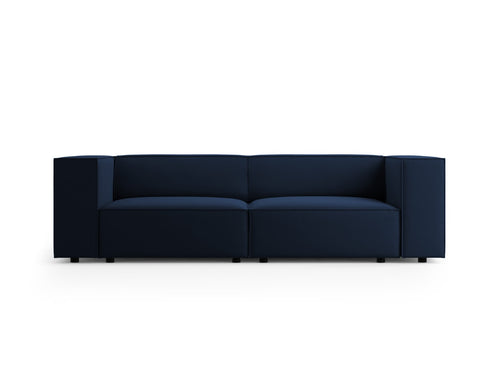 Cosmopolitan Design Bank Arendal 3-zits, flueel, koningsblauw - 102x204x70cm