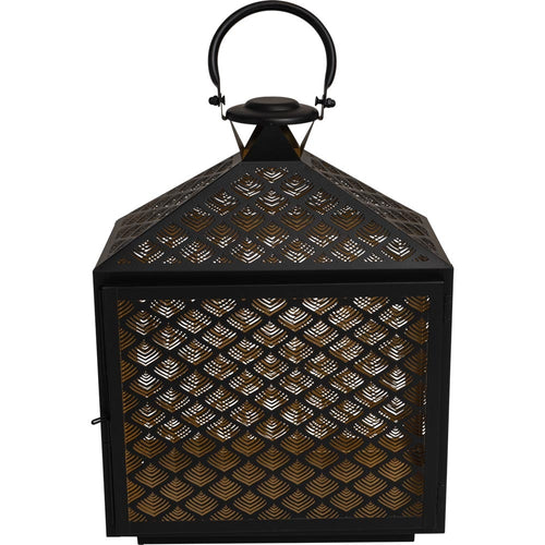 Lesli Living lantaarn Kira - zwart - 30x16x40cm