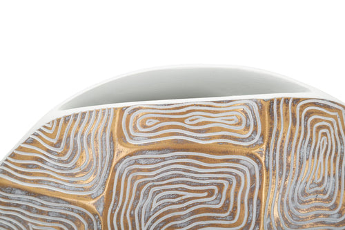 Mauro Ferretti vaas - 36 x 11 x 34,5 cm - goud