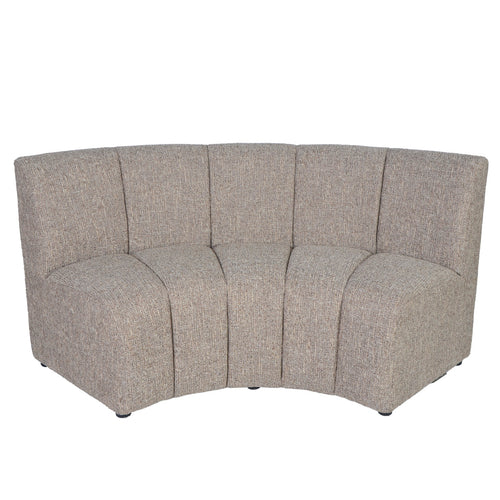 DÉJA Living Eetkamerbank Filo - Rond - Bruin - 170 cm - Met Rugleuning