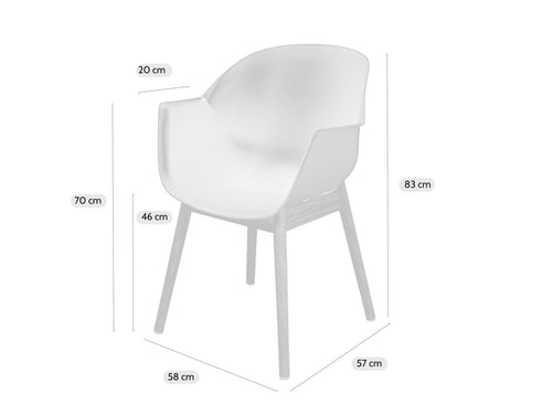 MaximaVida eetkamerstoel Cuyp XXL oudroze  eiken poten- 2 stuks - vtwonen shop