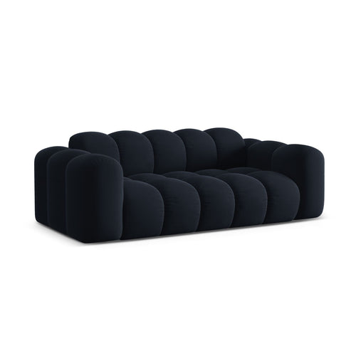 Cosmopolitan Design - Bank Treno 3-zits, flueel donkerblauw - 94x210x70cm