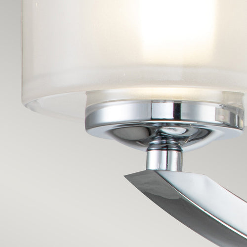 Elstead Hinkley Meridian Multi Arm Semi Flush Plafondlamp Gepolijst Chroom, IP44