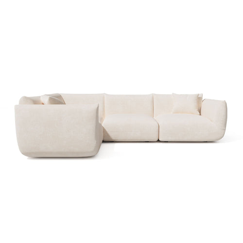 Sia Home -  NOOMA - Chenille fluweel - Crème - 302cm - vtwonen shop