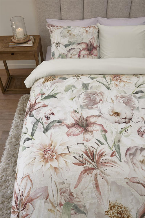 Riviera Maison dekbedovertrek Lily Love - 260x200/220 cm - roze - vtwonen shop