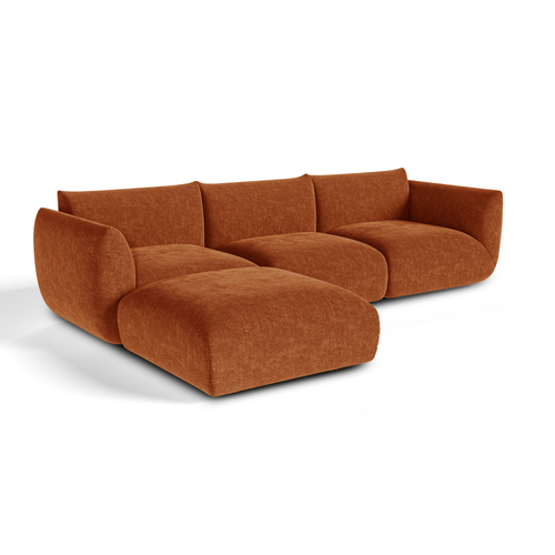 Sia Home - Modulaire hoekbank NOOMA - chenillefluweel  313cm