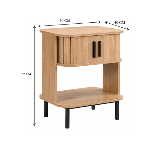 FurniLux Nachtkastje Götenburg 50x40x62 cm - Scandinavische Elegant en Functioneel Design uit de Sweden-serie - vtwonen shop