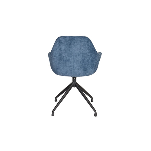 Housecraft Living Wiz Eetkamerstoelen Draaibaar Blauw - Set van 2 - vtwonen shop