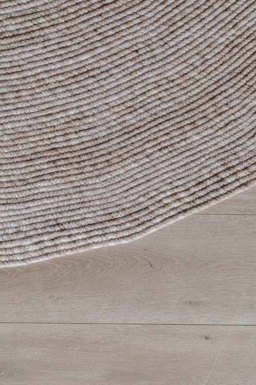 Interieur05 Rond wollen vloerkleed Gapo beige
