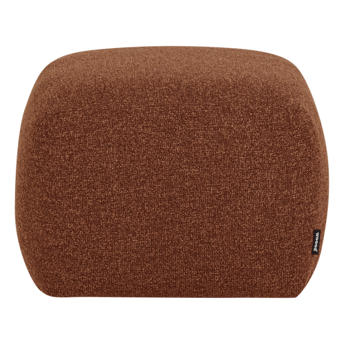 WOOOD poef Mojo Base - Bouclé - Roestbruin Melange - 45x84x64