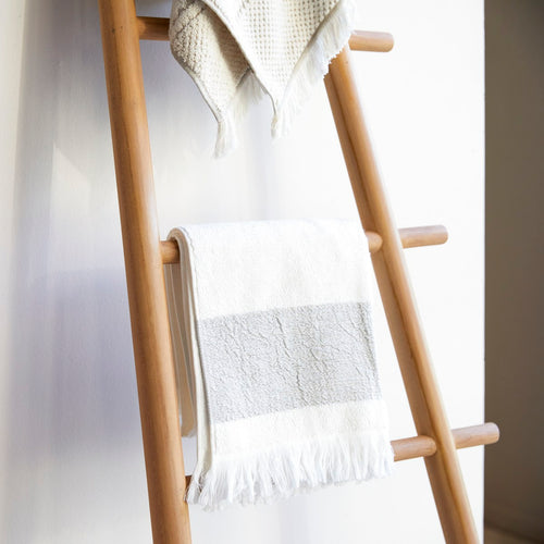 Tikamoon Massief teakhouten handdoekenrek - Naturel
