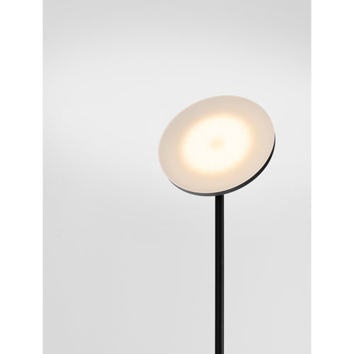 Nova Luce SINKRO Uplighter vloerlamp zandkleurig zwart, aanraakgevoelige dimbare LED-lamp, 30W, 2270lm, 3000K