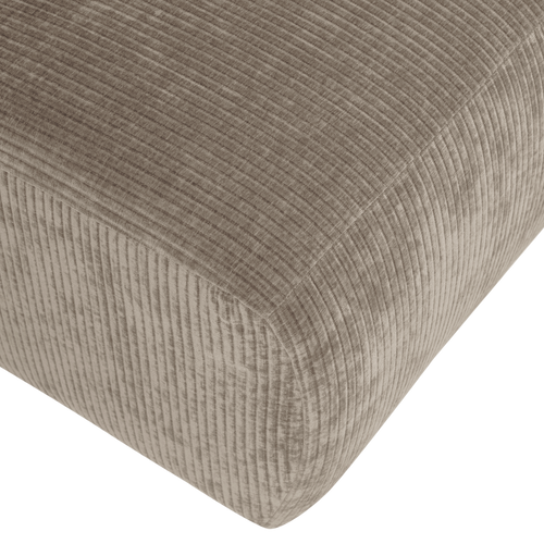 WOOOD 1,5-zits bank arm rechts Mojo Base - Rib - Donkerzand - 74x145x97