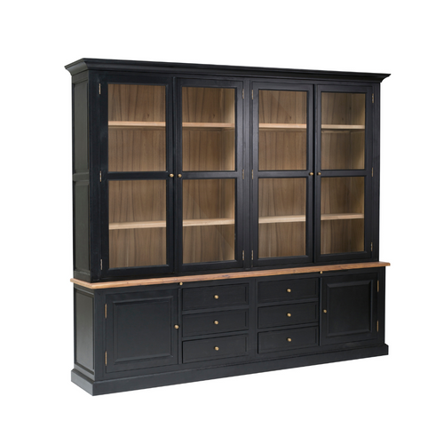 Signature - FONTAINEBLEAU Kast - Zwart - 84x260x54 cm
