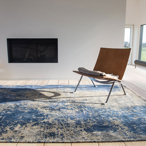 Louis De Poortere vloerkleed Abyss Blue - blauw - 200x280cm