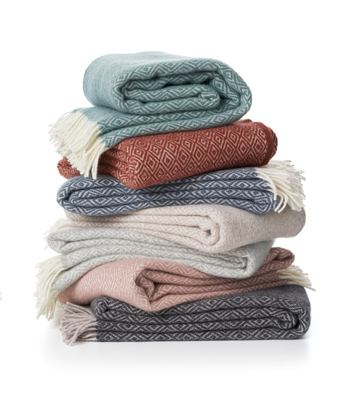 Klippan 100% wollen deken - Stella -roze - 130x200cm - vtwonen shop