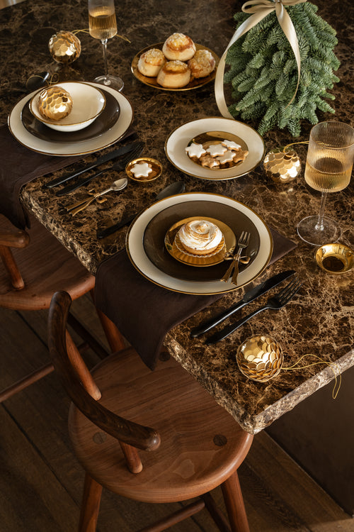 vtwonen - Kerstballen - Papier - Goud - 7 cm - Set van 6