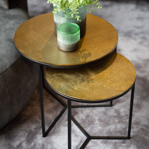 Atmooz bijzettafel Thor S/2 - zwart