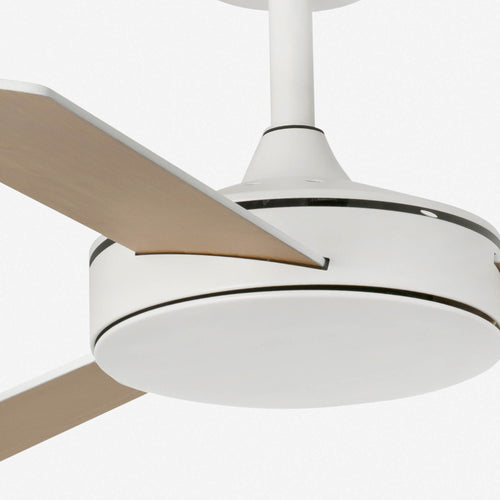Faro Mini Klein 3-bladig mat wit, esdoorn Tuya Smart System