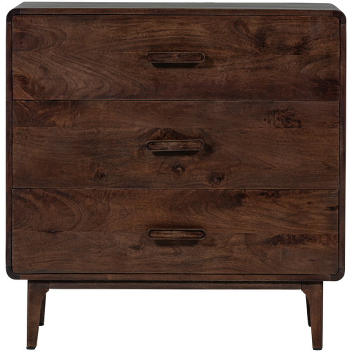 WOOOD ladekast Liya - Mango Hout - Donkerbruin - 90x90x50 - vtwonen shop